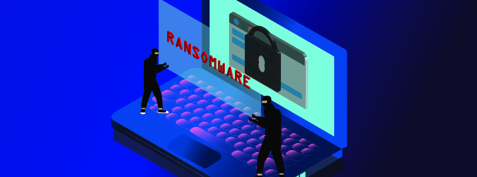 Ransomware on a computer